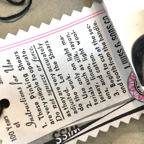 WISS Pinking Shears Scissors Model C in Original Box Vtg - Picture 9 of 14